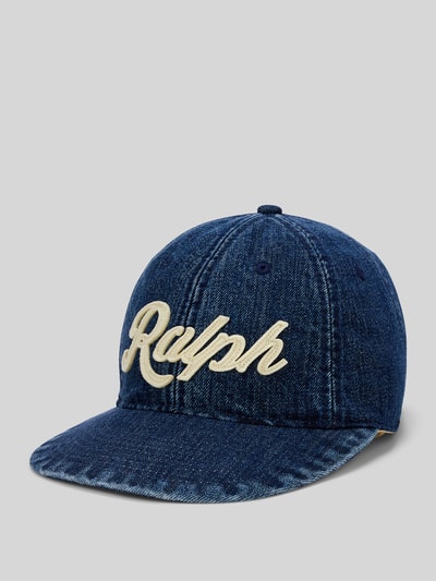Polo Ralph Lauren Basecap mit Label Schriftzug Jeansblau 1