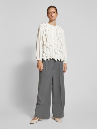 Jake*s Collection Blouse met volants Offwhite - 1