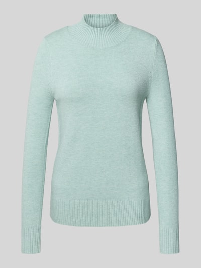 Christian Berg Woman Sweter z dzianiny ze stójką Jasnoturkusowy melanż 2