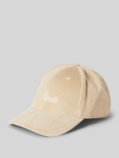 MC2 Saint Barth Basecap mit Label-Detail Modell 'CORDUROY' Offwhite 1