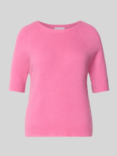 Rich & Royal Strickpullover mit gerippten Abschlüssen Pink 2