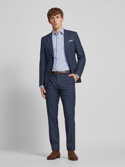 BOSS Slim fit zakelijk overhemd met kentkraag, model 'Hank' Bleu - 1