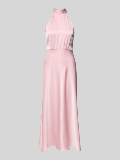 Samsøe Samsøe Jurk van satijn met hals met halter model 'Modell 'RHEO'' Mauve - 1