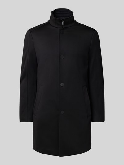 MCNEAL Regular fit lange jas met opstaande kraag Zwart - 2