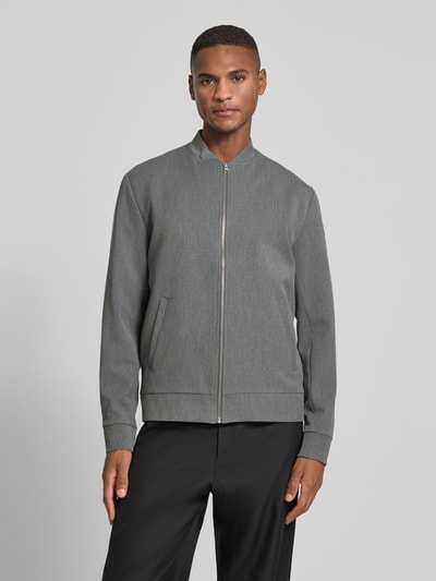 Les Deux Jacke mit Stehkragen Modell 'Como' Mittelgrau Melange 4