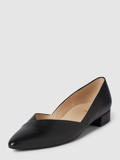 Högl Ballerinas aus Leder in unifarbenem Design Modell 'BOULEVARD' Black 1