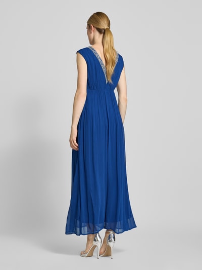 GUIDO MARIA KRETSCHMER WOMAN Abendkleid mit Zierstein- und Paillettenbesatz Modell 'Melissa' Dunkelblau 5