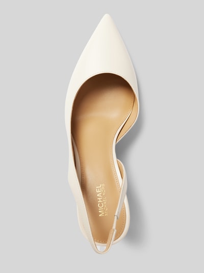 MICHAEL Michael Kors Leren pumps met puntig model, model 'ALINA FLEX' Offwhite - 3