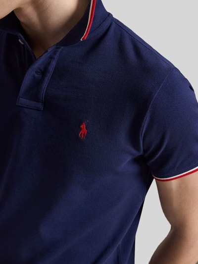 Polo Ralph Lauren Koszulka polo o kroju regular fit z czystej bawełny z paskami w kontrastowym kolorze Granatowy 3