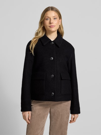 Fuchs Schmitt Kurtka wełniana z wykładanym kołnierzem Czarny 4