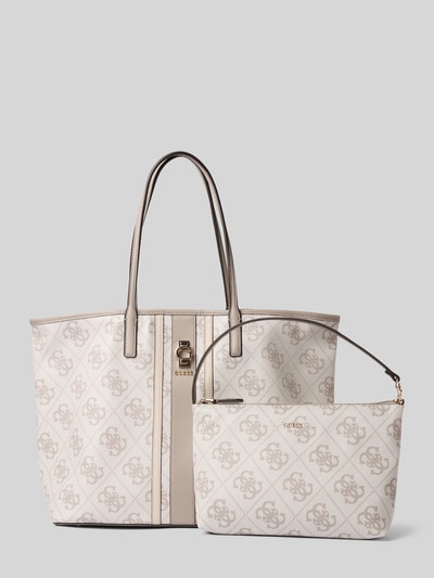 Guess Handtasche im Logo-Design Modell 'ERENIA' Taupe 2