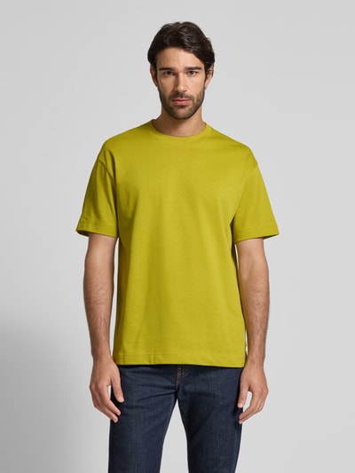 Marc O'Polo Relaxed Fit T-Shirt aus reiner Baumwolle Senf 4