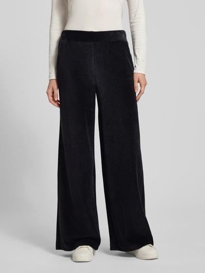 Smith and Soul Corduroy broek met steekzakken en elastische band Antraciet - 4