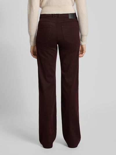 Angels Stoffen broek met 5-pocketmodel, model 'LARA' Bordeaux - 5