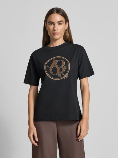 JOOP! T-shirt z nadrukiem z logo model ‘Tashi’ Czarny 4