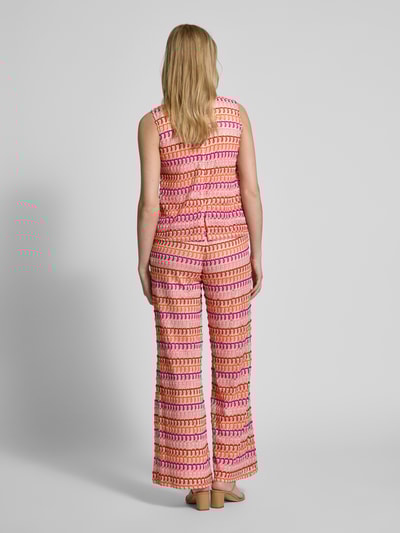 ROBE LÉGÈRE Jumpsuit met structuurmotief Felroze - 5