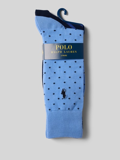Polo Ralph Lauren Underwear Sokken met logostitching in een set van 2 paar Blauw - 3