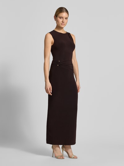 Forever New Regular Fit Maxikleid mit Raffungen Modell 'Jess' Dunkelbraun 1