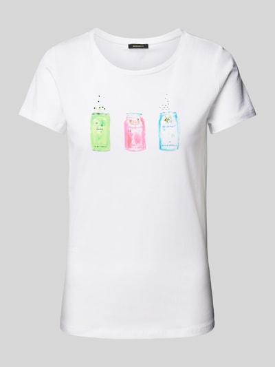 More & More T-Shirt mit Motiv-Print Weiss 2