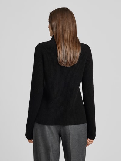 Fynch-Hatton Gebreide pullover van kasjmier met opstaande kraag Zwart - 5