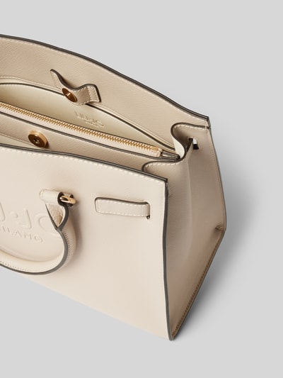 Liu Jo White Handtasche mit Label-Detail Modell 'HALONA' Taupe 5