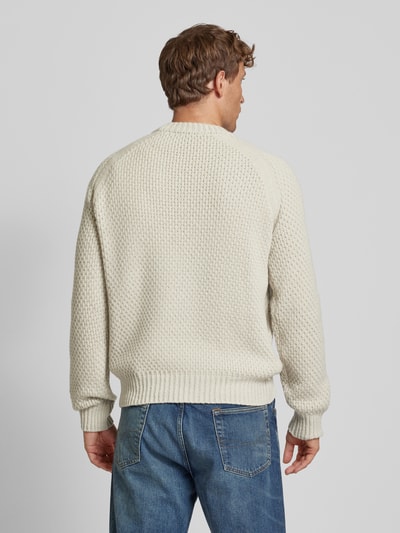 BOSS Orange Strickpullover mit gerippten Abschlüssen Modell 'Armstrong' Sand 5