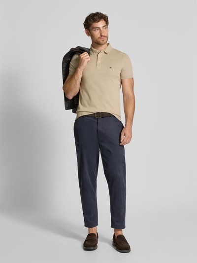 Tommy Hilfiger Slim Fit Poloshirt aus Baumwoll-Elasthan-Mix Beige 1