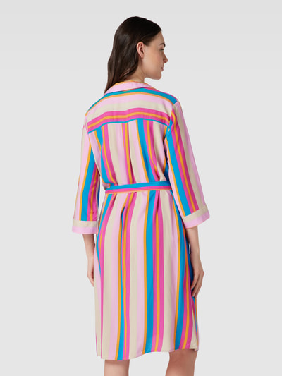 b.young Hemdblusenkleid aus Viskose Modell 'Joella' Pink 5