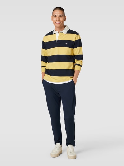 Gant Sweatshirt mit Streifenmuster Modell 'SHIELD' Gelb 1