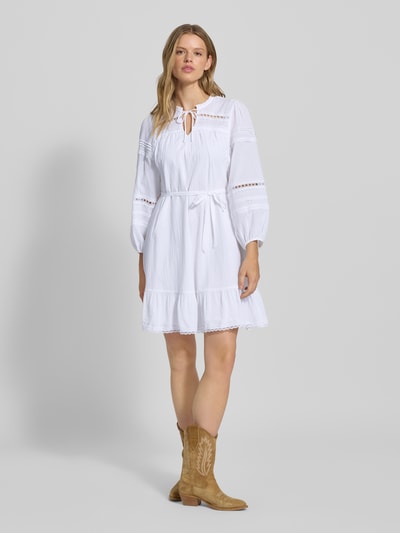 Only Relaxed Fit Musselin-Kleid aus reiner Baumwolle Modell 'VERA' Weiss 1