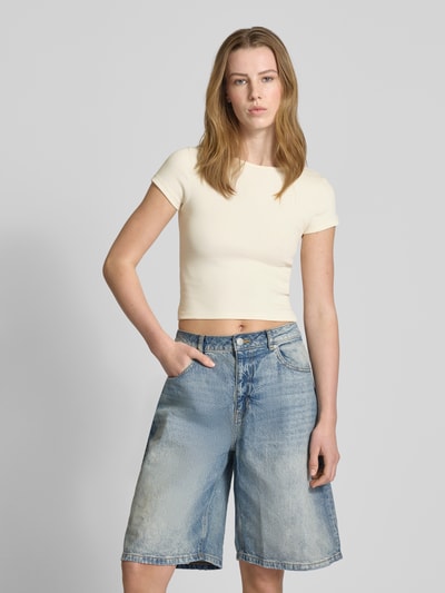 Review T-Shirt mit Rundhalsausschnitt Offwhite 4