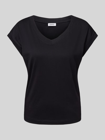 Esprit T-shirt met kapmouwen Zwart - 2
