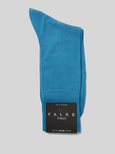 Falke Socken mit Label-Schriftzug Modell 'Tiago' Blau 3