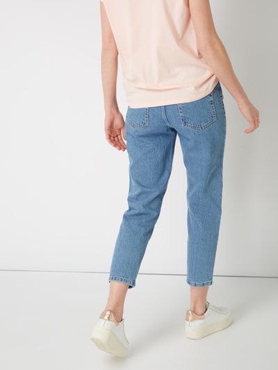 Review Rinsed Washed Mom Fit Jeans Blau 4