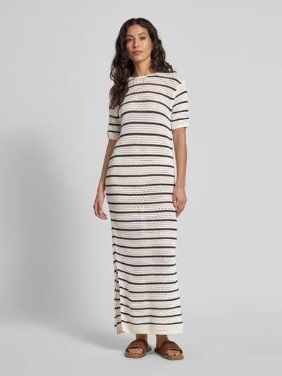 Tommy Hilfiger Sukienka szydełkowa o kroju regular fit z mieszanki bawełny Biały 4