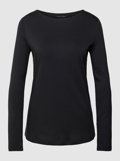 Christian Berg Woman Longsleeve mit U-Boot-Ausschnitt Black 2