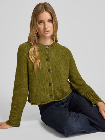 Marc O'Polo Kardigan o luźnym kroju z mieszanki żywej wełny Jasnozielony 3