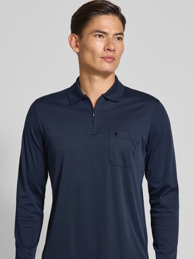 RAGMAN Koszulka polo z kieszenią na piersi Granatowy 3