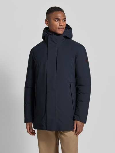 SAVE THE DUCK Kurtka outdoorowa o kroju regular fit z pionową kieszenią na piersi model ‘Esle’ Granatowy 4