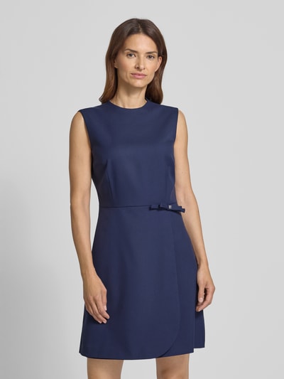 HUGO Minikleid mit Schleifen-Detail Modell 'Kanine' Marine 4