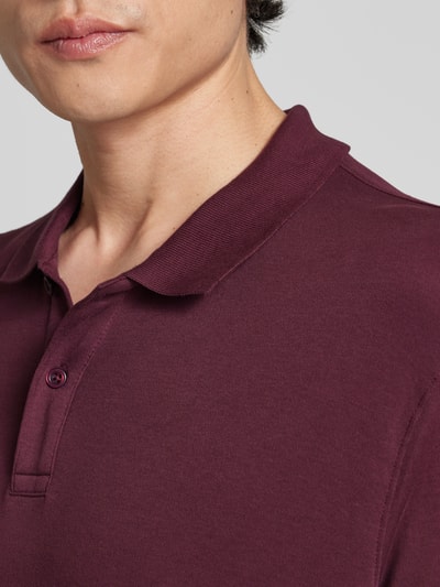 Christian Berg Men Regular fit poloshirt met lange mouwen Donkerrood - 3