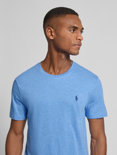 Polo Ralph Lauren T-shirt met logostitching Koningsblauw - 3