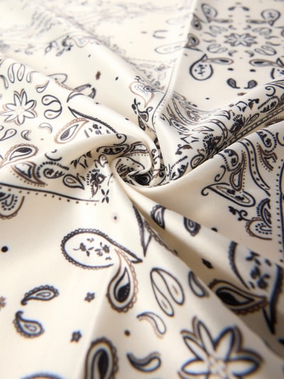 Produktfoto, szal z satyny w kwadratowym kroju z wzorem paisley na całej powierzchni i kwiatowym nadrukiem, Schal mit Allover-Paisley-Print von Christian Berg Woman Selection, szerokość w rozmiarze 1: 60 cm, długość w rozmiarze 1: 60 cm