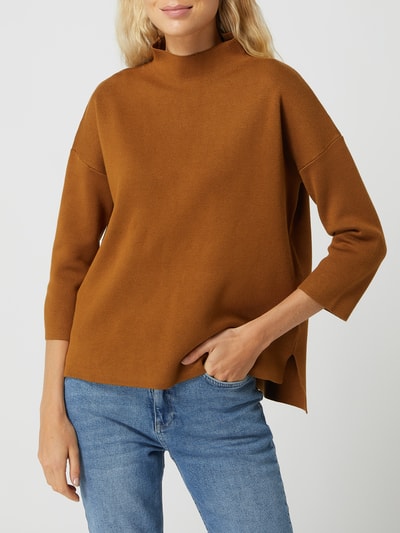 Jake*s Collection Oversized Pullover mit Stehkragen  Messing 4