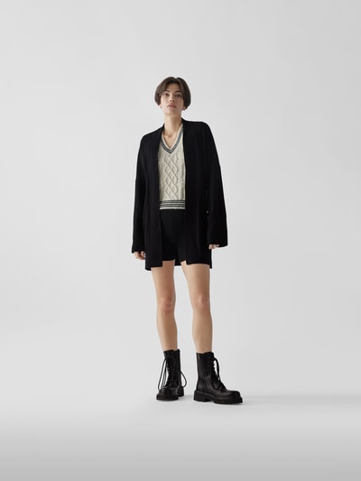 Nili Lotan Strickjacke aus Kaschmir Schwarz 1