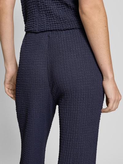 Christian Berg Woman Flared stoffen broek met structuurmotief Donkerblauw - 3