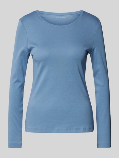 Christian Berg Woman Longsleeve mit Rundhalsausschnitt Rauchblau 2