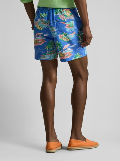 Polo Ralph Lauren Underwear Regular Fit Badehose mit Allover-Muster Royal 5