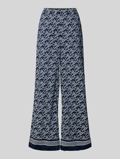 Tommy Hilfiger Wide leg broek van mix van katoen en zijde Ecru - 2