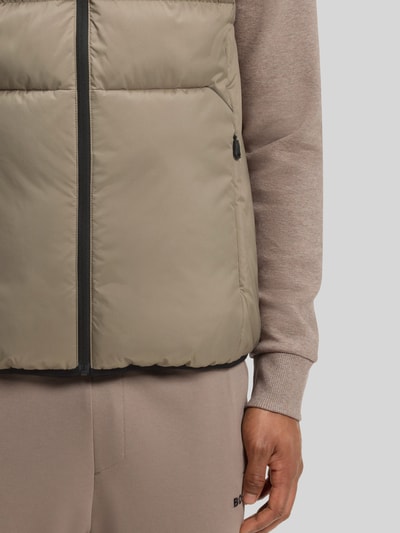 BOSS Green Regular fit bodywarmer met opstaande kraag model 'OW_Urbanex' Zand - 6